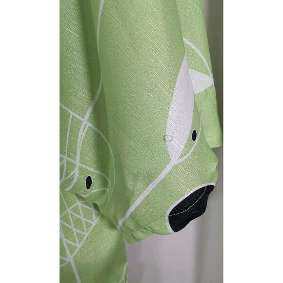 Miss look Blouse Fish Print Short Sleeve Pocket Detail Womans Size XL - Picture 6 of 16